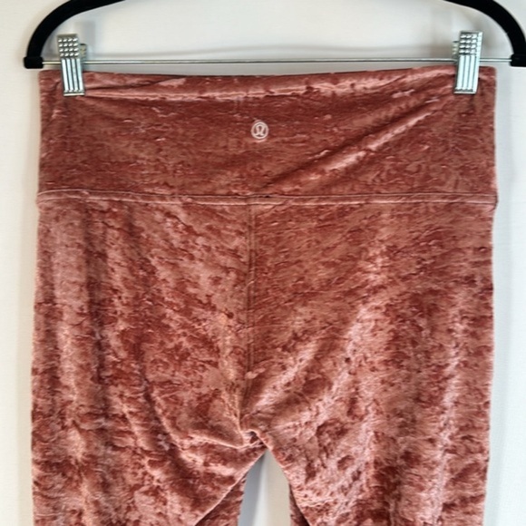 Lululemon Wunder Lounge High-Rise Tight 28" Soft Cranberry Pink Velvet Leggings - Picture 8 of 11